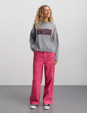 Recy Soft Knit Tilona Sweater - Light Grey Melange