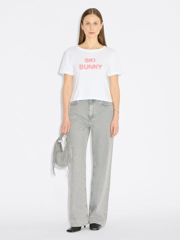 Kitty Fluffy Tee - White