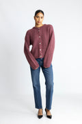 Kae Knit Cardigan - Rust