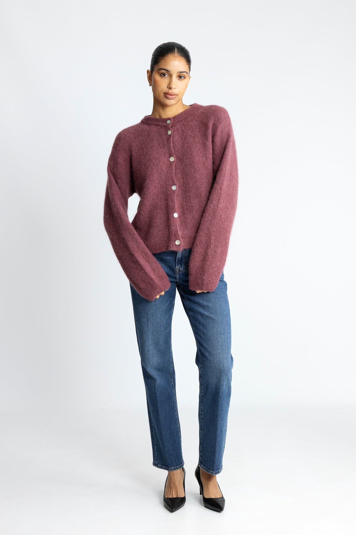 Kae Knit Cardigan - Rust