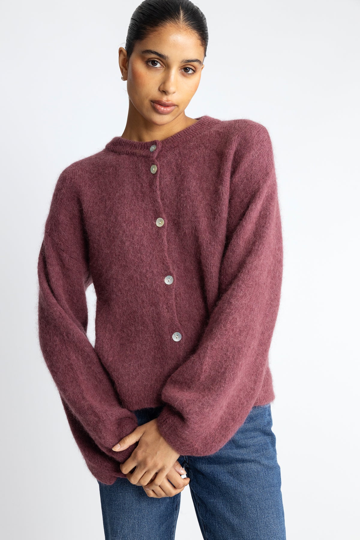 Kae Knit Cardigan - Rust