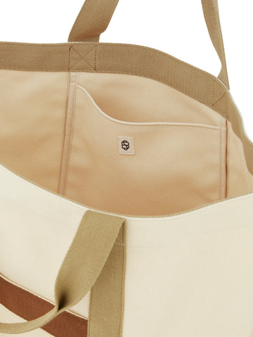 Canvas Berta Bag - Birch White