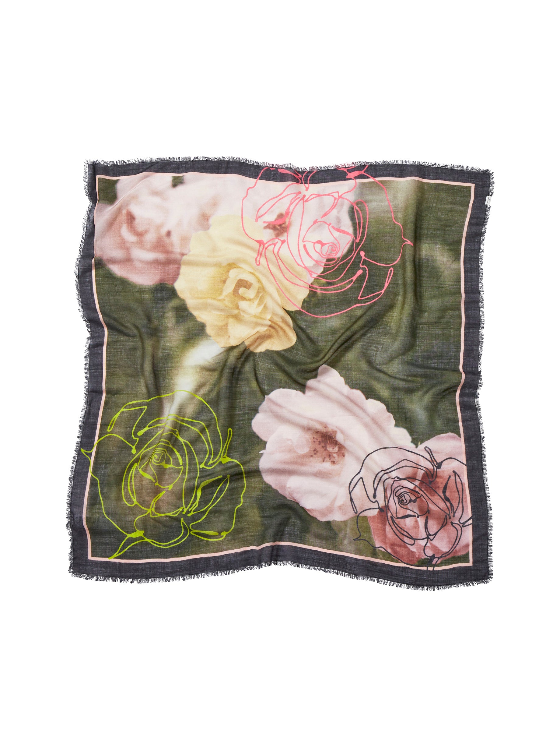BECK SÖNDERGAARD Bloom Siw Scarf Azure Blue