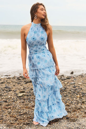 Ingalu Maxi Dress - Blue