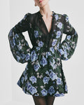 Georgette V-Neck Dress - Amadora