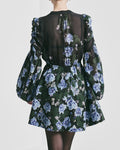Georgette V-Neck Dress - Amadora