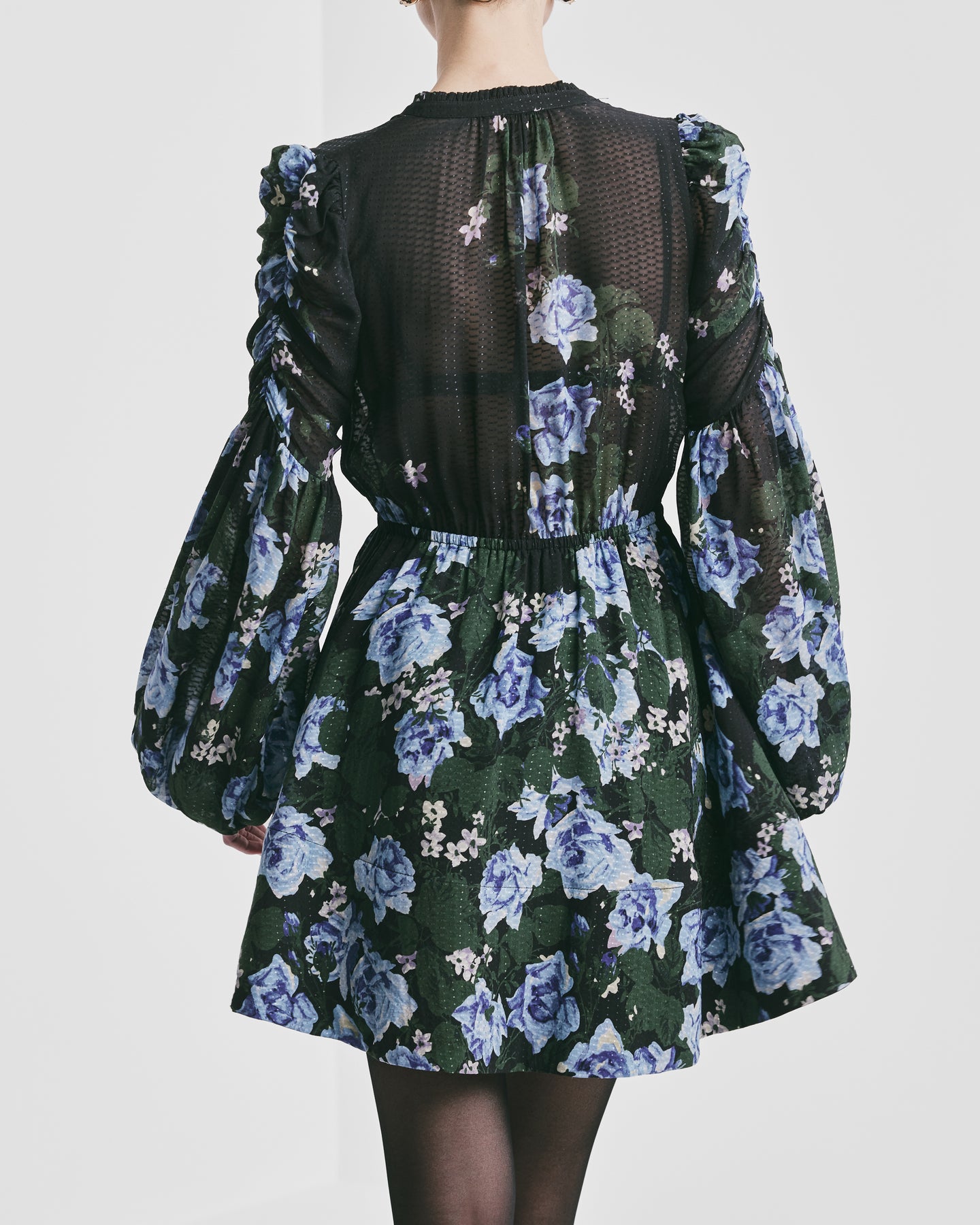 Georgette V-Neck Dress - Amadora