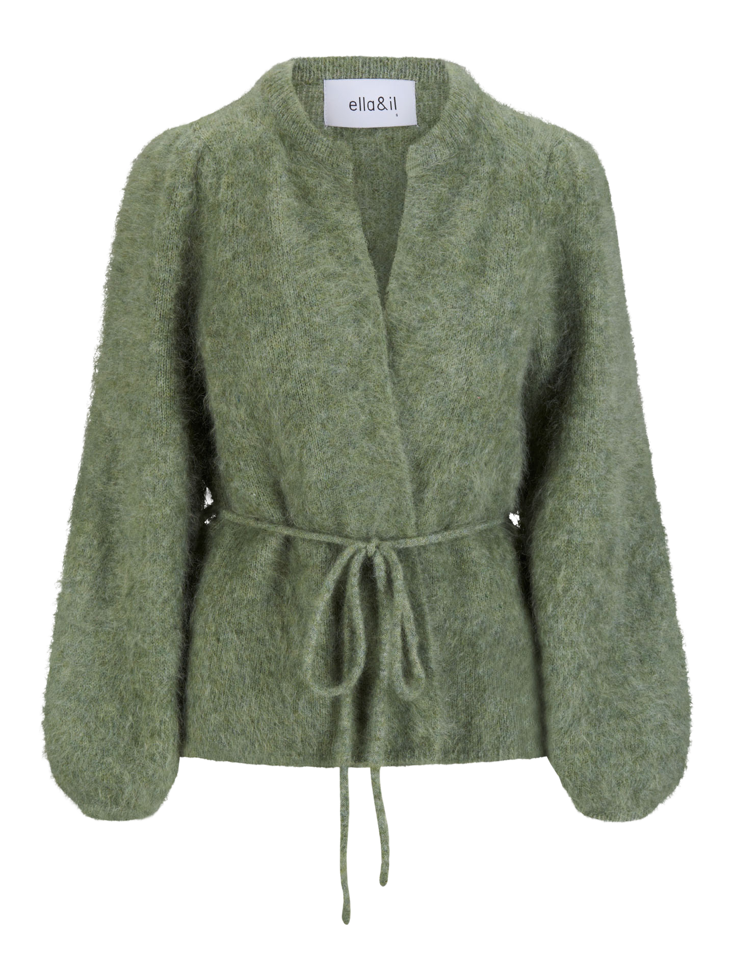 Ella Il Gensere Fredrikke Chunky Cardigan Sage Green Villoid ella-il-gensere-fredrikke-chunky-cardigan-sage-green-villoid