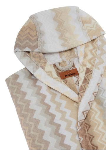 Giacomo Hooded Bathrobe - Natural