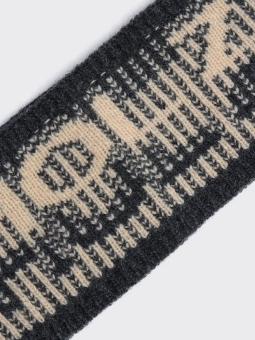 Ski Jacquard Headband - Dk. Grey