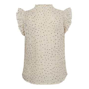 Evelyncc Mini Dot Top - Off White