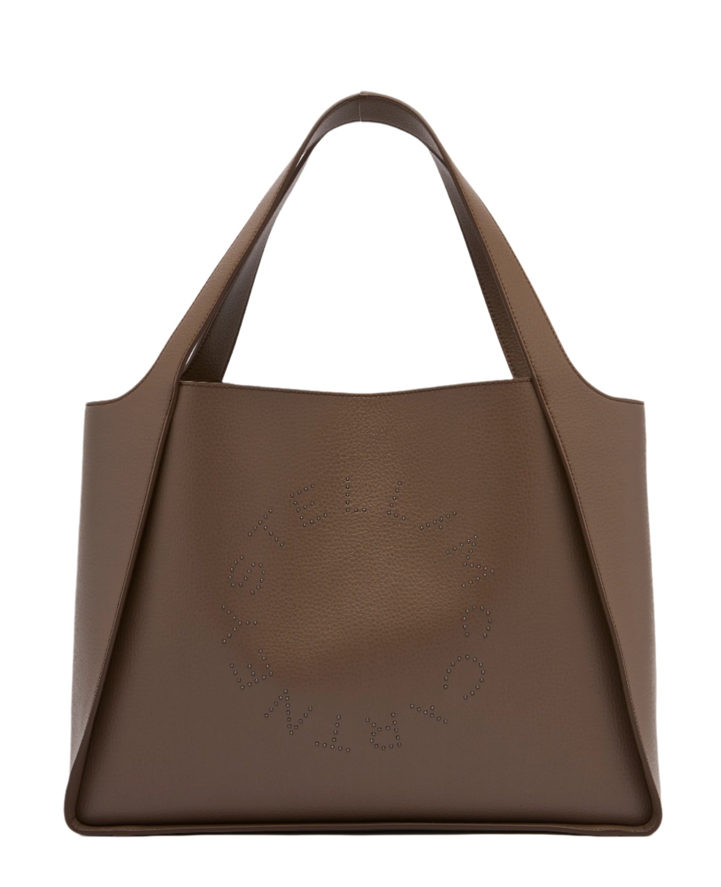 Logo Tote Bag Eco Embossed Grainy Alter Mat W/Studded Logo - Ash