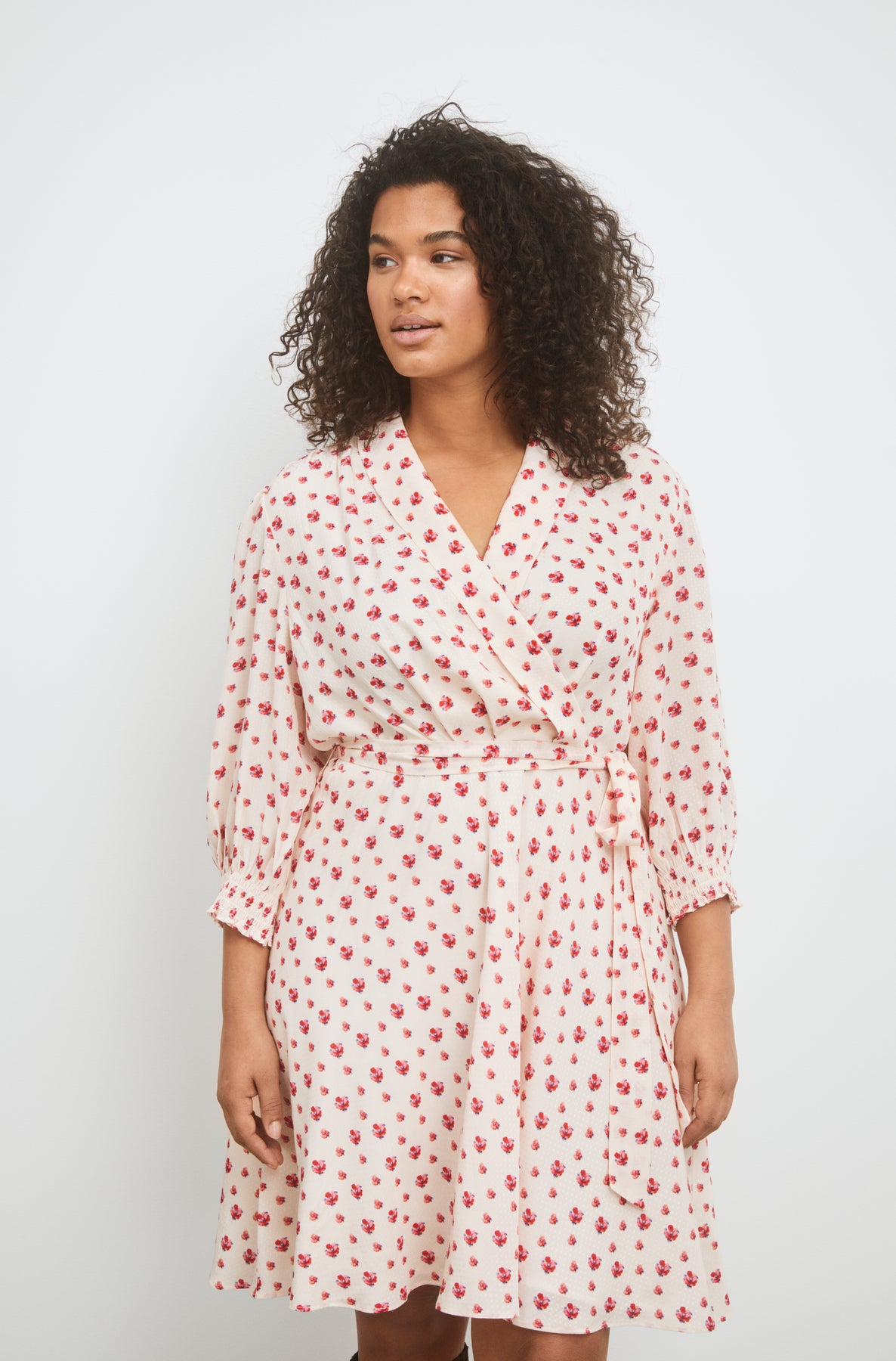Emelia Dress - Pink Berry Print