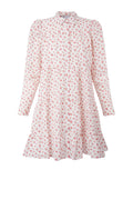 Comma Crepe Dress - White Berry Print
