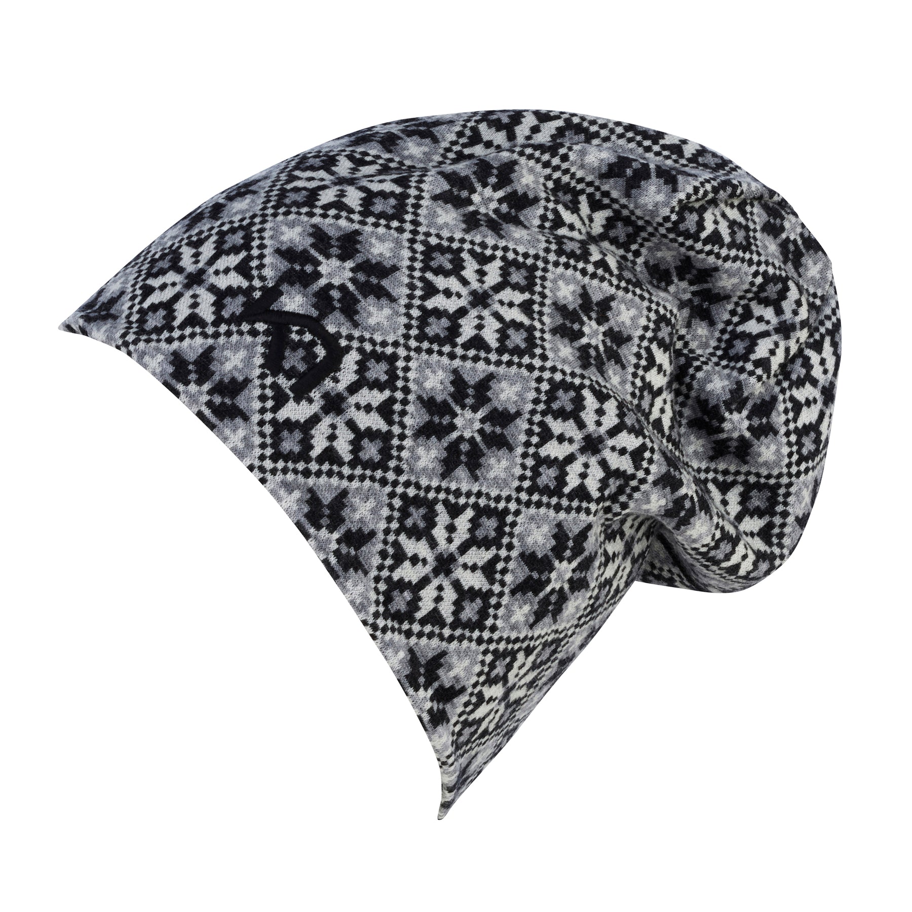 Rose Beanie - Black