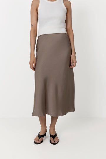Bovary Skirt - Dark Taupe