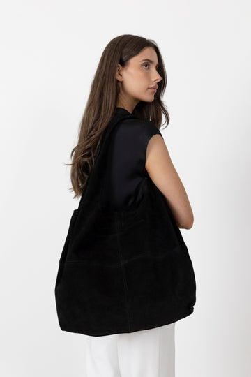 Suede Dalliea Bag - Black