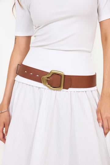 Ako Belt - Nutmeg Gold