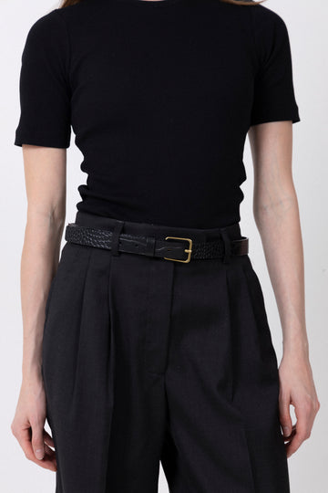 Aiden Belt - Black Croco