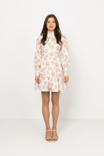 Liv B Rose Anglais Dress - Coral