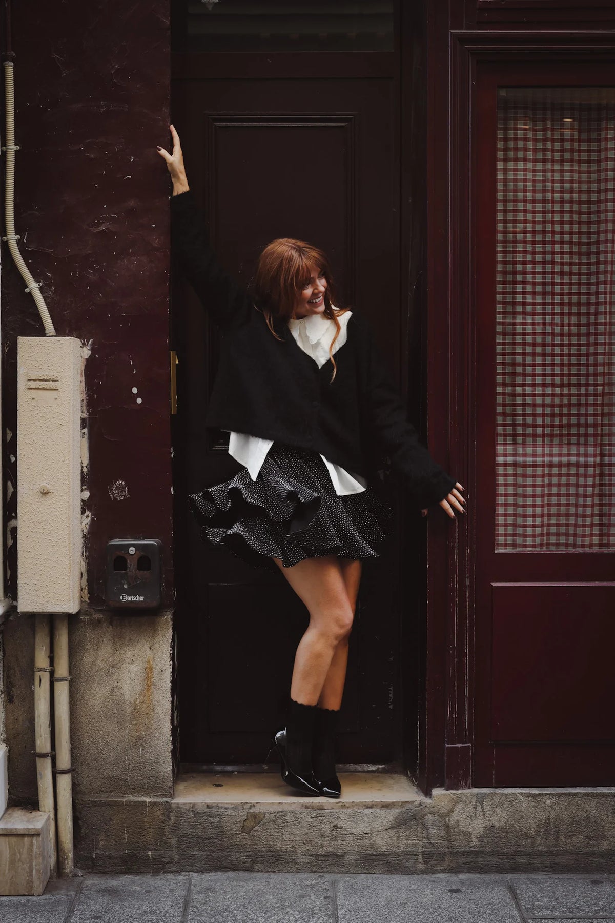 Stardust Skirt Shorts - Black & Silver