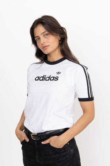Linear Tee - White/Black