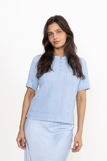 Esmeralda Pullover - Light Blue
