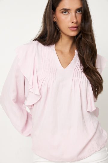 Zuri Blouse - Pale Rose