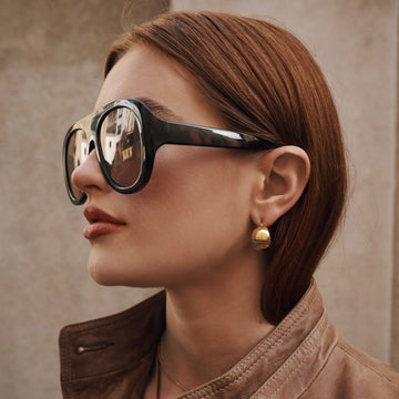 Selena Chunky Stud Earrings - Gold