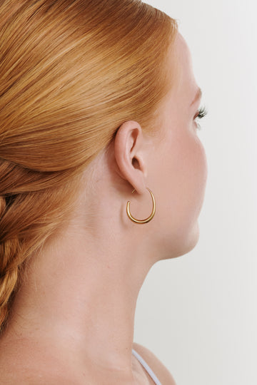 Vilhelmina Adjustable Hoop Earrings - Gold