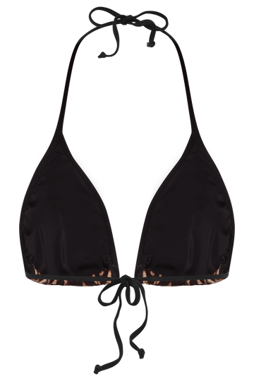 Taia Contrast Leo Bikini Top - Leo