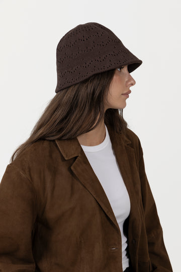 Breeze Bucket Hat - Hot Fudge Brown
