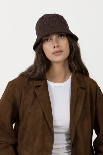 Breeze Bucket Hat - Hot Fudge Brown