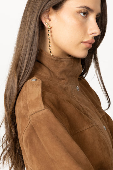 The Long Pebble Earrings - Gold
