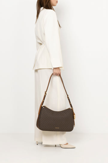 Nolita Medium Signature Logo Shoulder Bag - Brown/Acorn