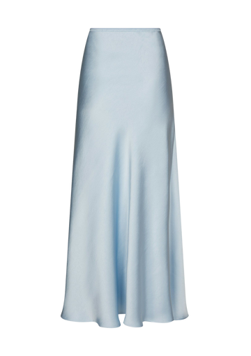 Vicky Heavy Sateen Skirt - Light Blue