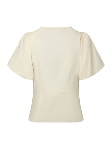 Irina Poplin Blouse - Butter Yellow