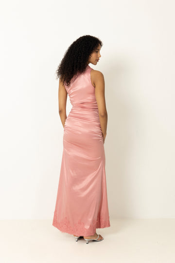 Andreaic Maxi Dress - Pink Lace