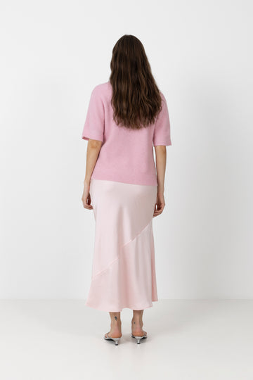 Ninad Heavy Sateen Skirt - Light Pink