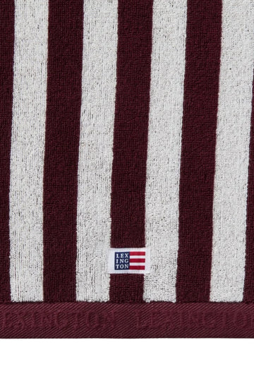 Striped Terry Towel 70X130 - Fig/Snow White