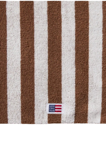 Striped Terry Towel 30X50 - Fudge/Snow White