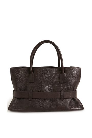 Gzcrolina Bag - Ganache Croco