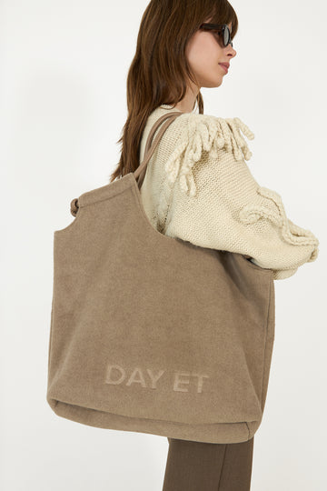 Day Woolen Tote - Chocolate Chip