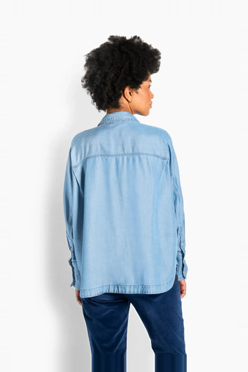 Miriam Tencel Shirt - Medium Wash Blue Denim