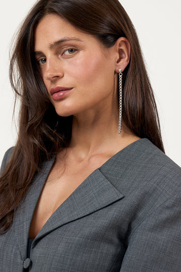 Chain Earrings - Silver
