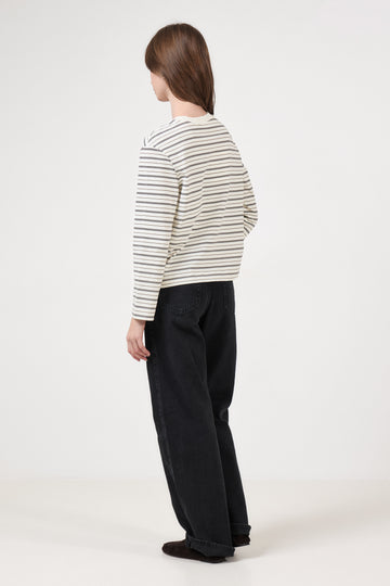 Essential Ls Striped Boxy Tee - Delicioso Multi Stripe