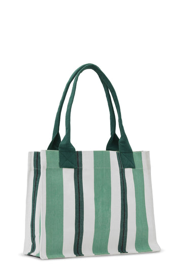 Large Easy Shopper Stripes - Juniper