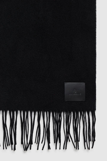 Augustina Scarf - Black Wool