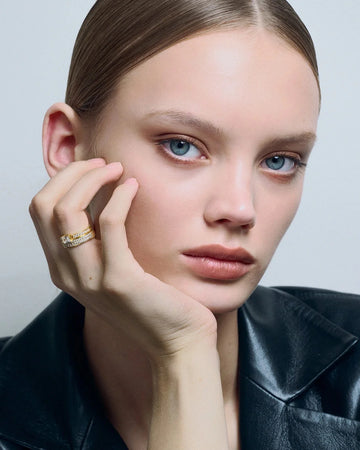 Aperto Pave Ring - Gold