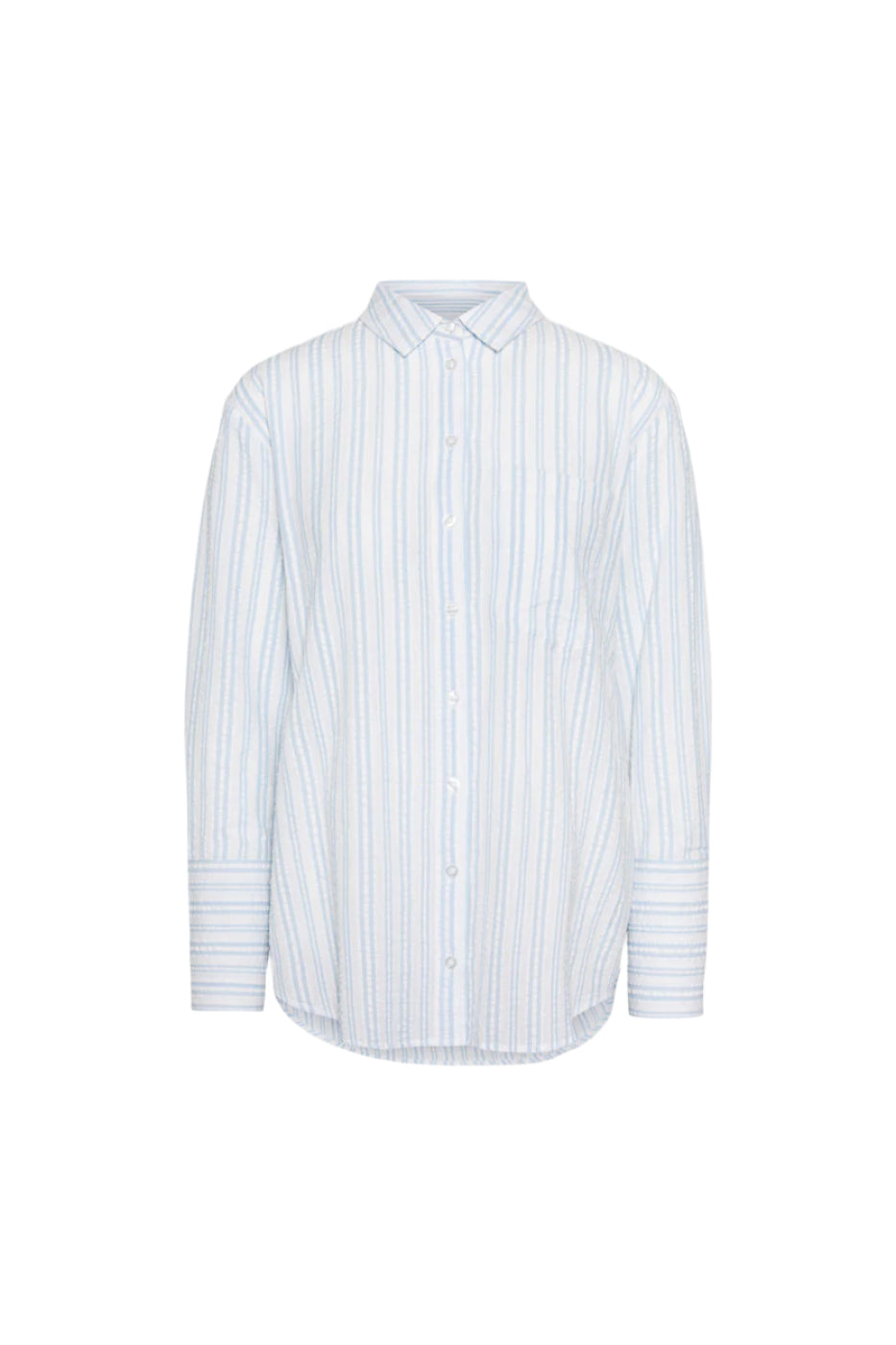 Bibi Crepe Shirt - Light Blue